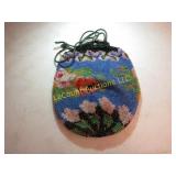 vintage finely beaded purse hand bag completely