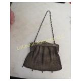 vintage sterling silver mesh purse hand bag 170g
