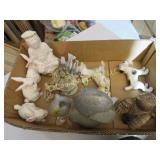 vintage decor Napco bunnies dogs figures misc