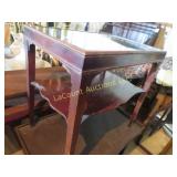 vintage wood side table