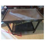 small wood vintage coffee end table