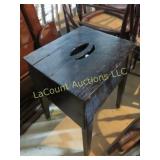 small wood step stool rustic