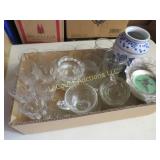 assorted glassware vase misc
