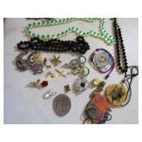 vintage jewelry necklaces Bucherer pendant clock