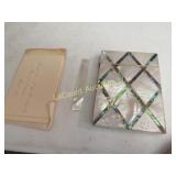 vintage mother of pearl business card holder
