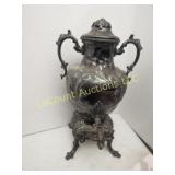 silver plated coffee warmer dispenser  ornate