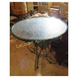 glass top patio table