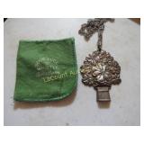 vintage sterling silver Good Luck Whistle necklace