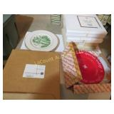 stack collectors plates Red plate