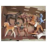 vintage horses assorted one metal