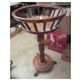 vintage wood plant stand unique