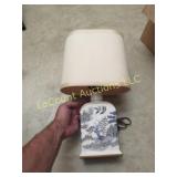 vintage porcelain table lamp w shade