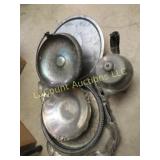 assorted plated & pewter pieces