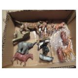 vintage animals giraffe elephant