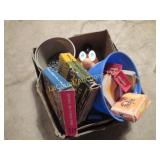 assorted toys Mr potato head films jacks weave