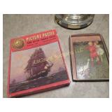 vintage wood puzzle & ship puzzle