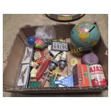 vintage smalls toys globe bank brillo ajax misc