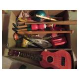 instruments mini baseball bats guitar noise makers