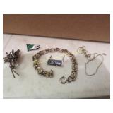 sterling silver jewelry bracelet pin necklace