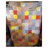 beautiful hand made vintage quilt twin size