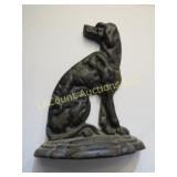vintage cast iron dog door stop