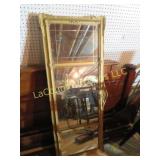 ornate vintage triple section mirror