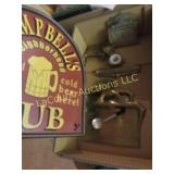 brass ink holder napkin holder dust pans