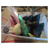 assorted gnome figures decorations birds trees