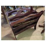 vintage magazine rack stand