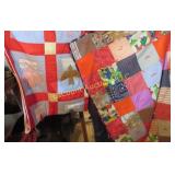 2 beautiful hand made vintage quilt  small size