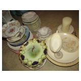 vintage plates bowl gravy boat  many assorted