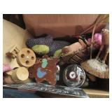 coconut wind chime plush cat wood tin signs