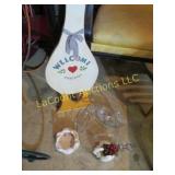 large goose decor glass swans misc