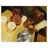 wood bowls candle holders candles misc