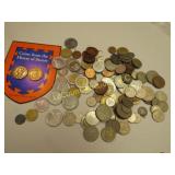 assorted foreign coins