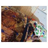 vintage bed spreads look like floral sofas!