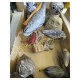 owl decor wood bird decor