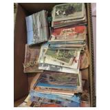 many vintage post cards