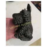 aluminum painted scotty dog bank