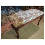 small upholstered stool bench seat