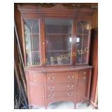 beautiful china cabinet hutch glass doors