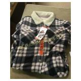 Soho plush plaid comfy shirt medium soft