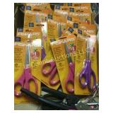 Large amount Fiskars scissors & a couple others