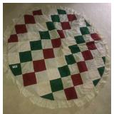 Quilted tree skirt