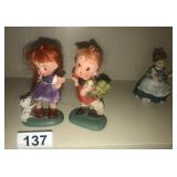 Napcoware figures and Lefton girl