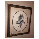 Don Whitlatch Bluebird print framed