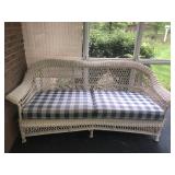 Wicker sofa and chair *both have damage as shown