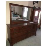 Dresser with mirror