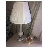 Seiko clock and lamp