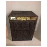 Decorative bin with lid